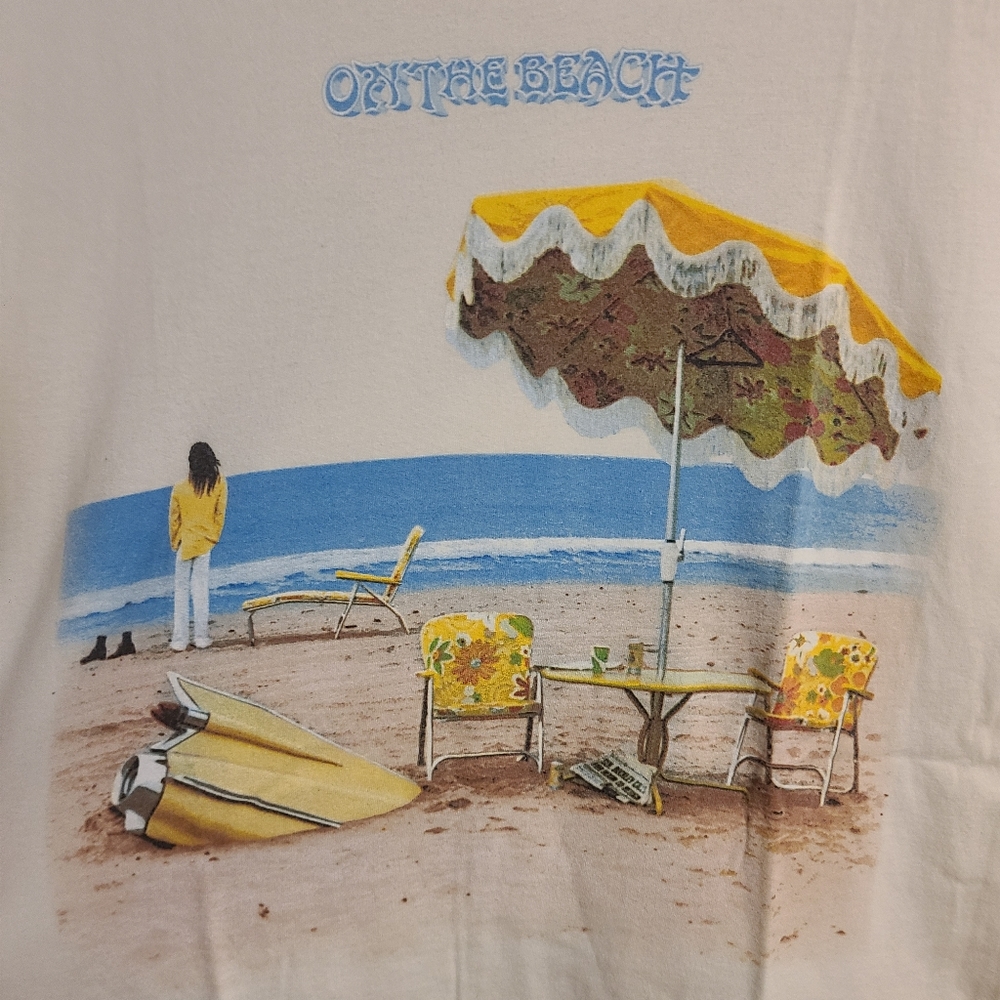 Vintage Neil Young On The Beach Album T Shirt Mens Size M